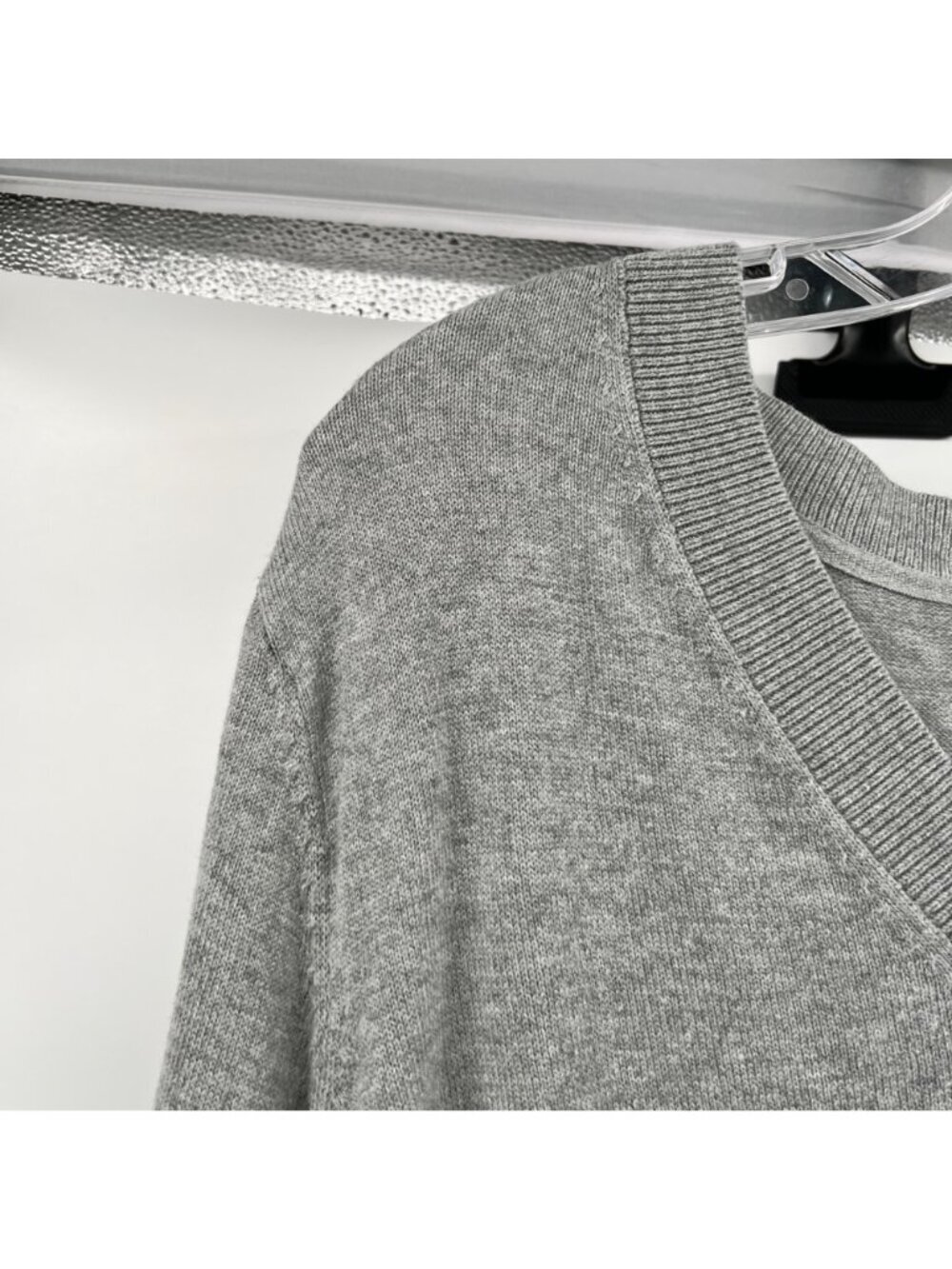 J. Jill Womens Lightweight Sweater V-Neck Gray Size XL - Picture 5 of 9